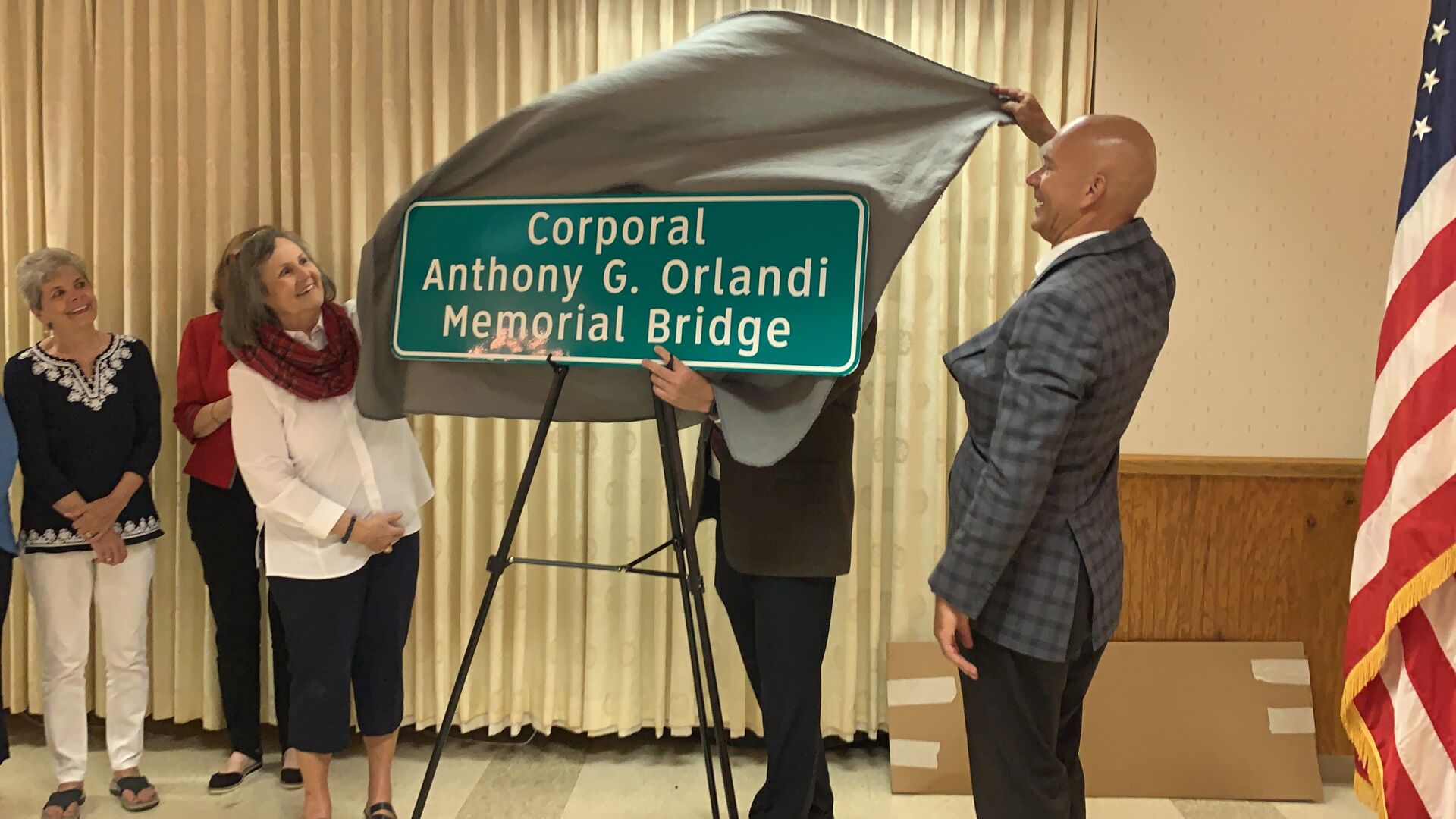 Cpl. Anthony G. Orlandi Memorial Bridge dedication ceremony